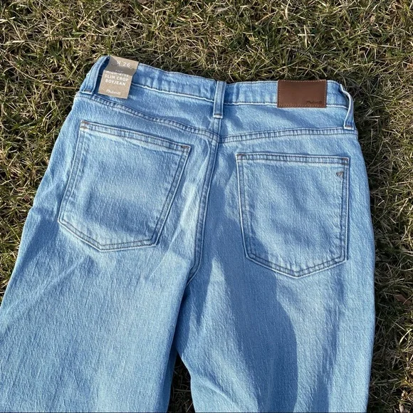 NWT Madewell High Rise Slim Crop Boyjean Dumas Ripped Wash sz 26 - Picture 5 of 10